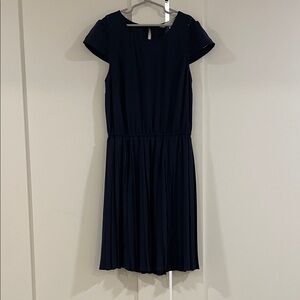 LC Lauren Conrad Navy Midi Dress